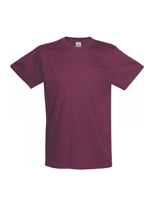 Keya Men's Short Sleeve Promotional T-Shirt Burgundy