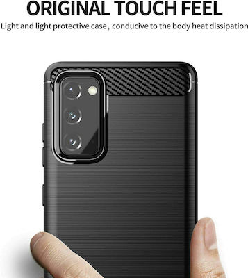 Techsuit Back Cover Σιλικόνης Μαύρο (Galaxy S20 FE)