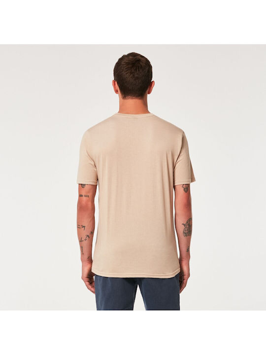 Oakley Ανδρικό T-shirt Κοντομάνικο Μπεζ