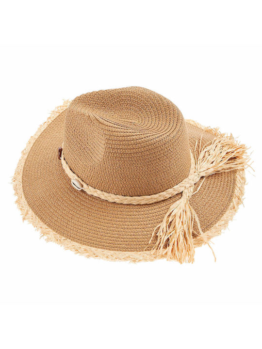 Verde Wicker Women's Floppy Hat Beige