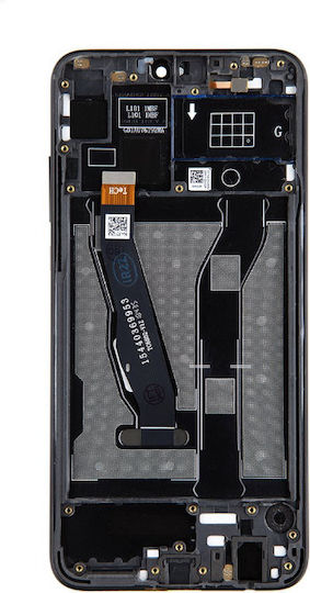 Οθόνη mit Touch-Mechanismus und Rahmen für Honor 9X Lite (Midnight Black)