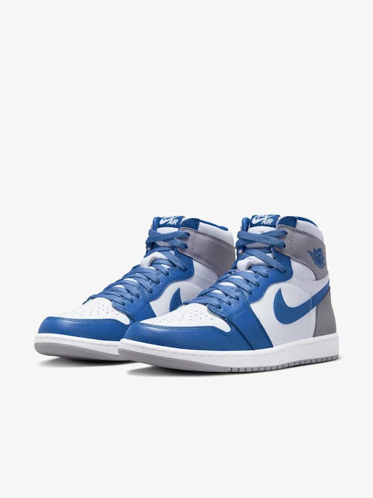 Jordan Air Jordan 1 Retro High OG Bărbați Cizme True Blue / White / Cement Grey