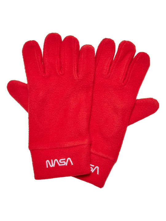 Nasa Fleece Set Ανδρικό Κασκόλ Λαιμού Fleece Κόκκινο