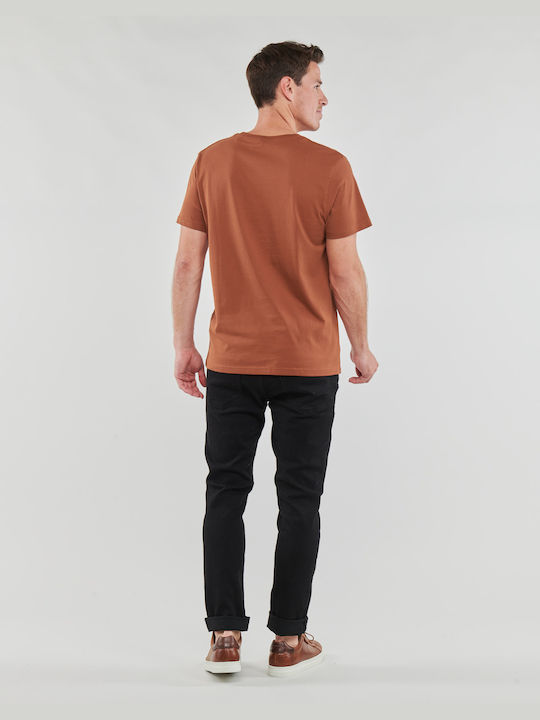 Pepe Jeans Men's Short Sleeve T-shirt Brown