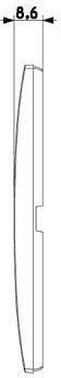 Vimar Aluminum elements Switch Frame 19642.80
