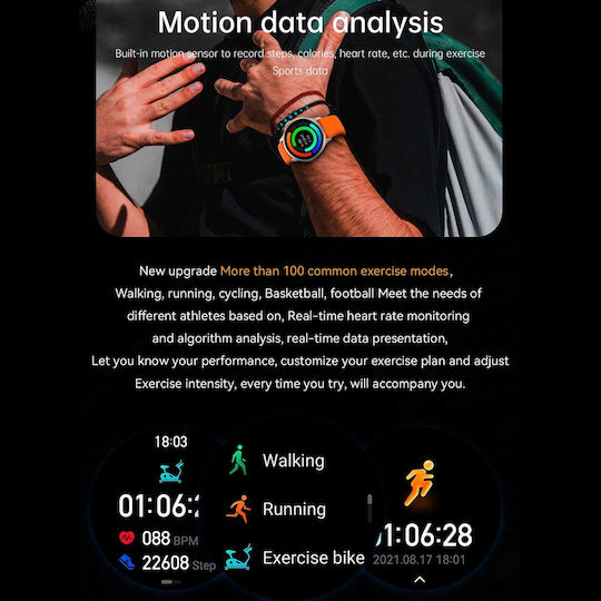 Aoke K58 Smartwatch (Schwarz)