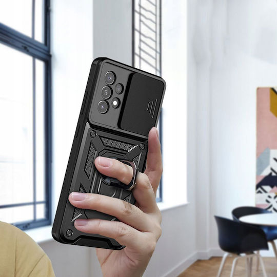 Techsuit Camshield Back Cover Πλαστικό / Σιλικόνης Μαύρο (Galaxy A23 4G / Galaxy A23 5G)