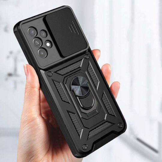 Techsuit Camshield Back Cover Πλαστικό / Σιλικόνης Μαύρο (Galaxy A23 4G / Galaxy A23 5G)