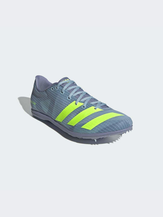 Adidas Distancestar Αθλητικά Παπούτσια Spikes Wonder Blue / Lucid Lemon / Silver Violet