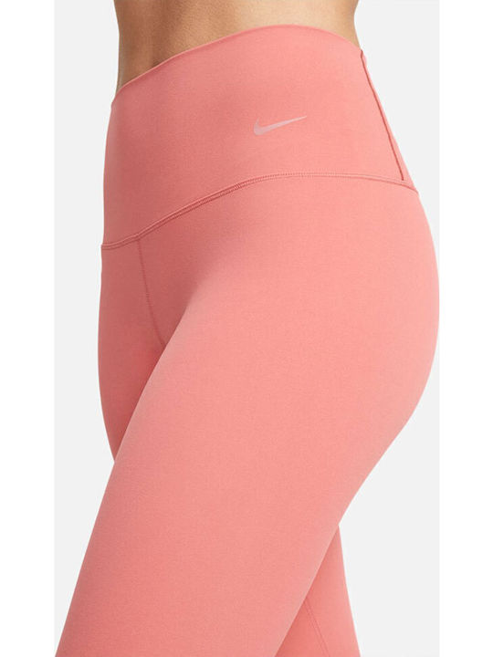 Dri-Fit Zenvy Training Γυναικείο Cropped Κολάν Πορτοκαλί