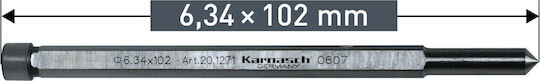 Karnasch Cutting Tool Carbide 6.34mm x 102mm with Guide