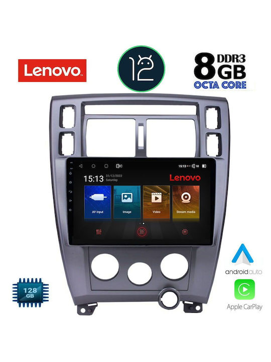 Lenovo Sistem Audio Auto pentru Hyundai Tucson 2004-2010 (Bluetooth/USB/WiFi/GPS/Apple-Carplay) cu Ecran Tactil 10.1"