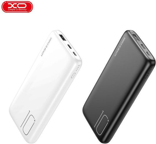 XO PR182 Power Bank 10000mAh with USB-A Port and USB-C Port Black