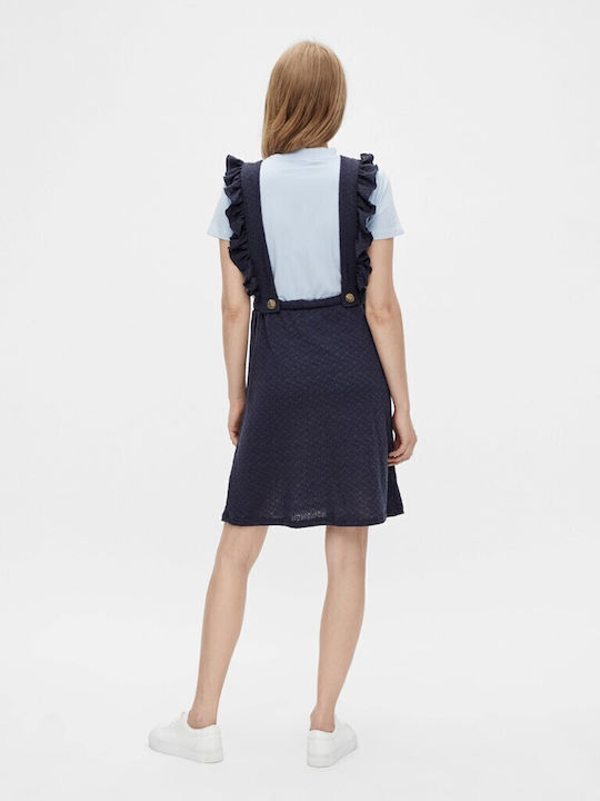 Summer Maternity Dress with Spaghetti Strap Navy Blue