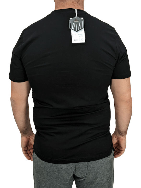 TSHIRT SLIM FIT NEGRU MD6062 NEW MENTALITY (MD6062-BLACK-)