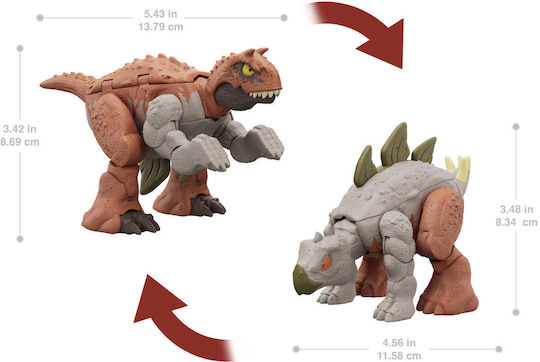 Action-Figur Carnotaurus and Stegosaurus Jurassische Welt Dinosaurier für 6+ Jahre Jahre (Verschiedene Designs/Sortimente von Designs) 1 Stk