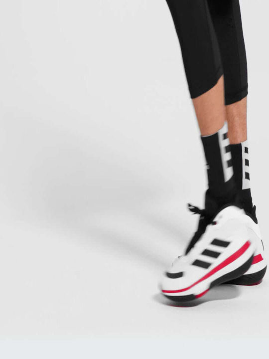 Adidas Bounce Legends Μπασκετικά Παπούτσια Λευκά