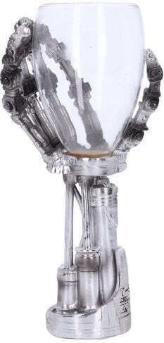 Nemesis Now Terminator 2 Goblet Hand Pahar pentru bere din Plastic în Culoarea Gri