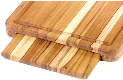 TeakHaus Rectangular Wooden Chopping Board Set Beige 41x31cm TEAK.