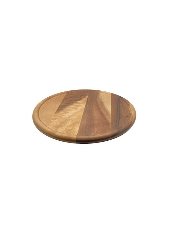 JDS Pizza-Servierplatte Drehend Hölzernes 40x40cm 1Stück JDS Pizza-Servierplatte Drehend Hölzernes 40x40cm 1Stück