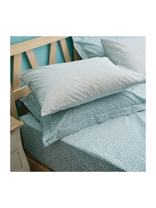 Charalambidis Textiles Duvet Cover Single 160x240 Mosaic Turquoise