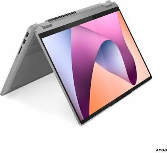 Lenovo IdeaPad Flex 5 14ABR8 14" IPS FHD+ Тъчскрийн (Ryzen 5-7530U/8GB/512GB SSD/W11 S) Арктически Сив (GR Клавиатура)