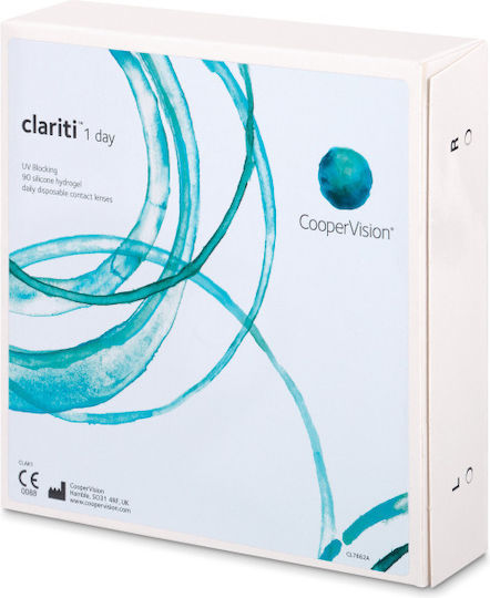 Cooper Vision Clariti 1Day 90 Daily Contact Lenses Silicone Hydrogel with UV Protection