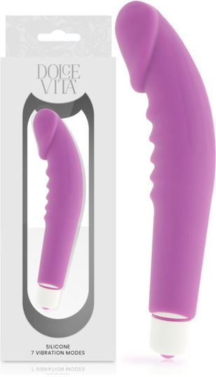 Dolce Vita Realistic Pleasure Ρεαλιστικός Δονητής 15.8cm Purple