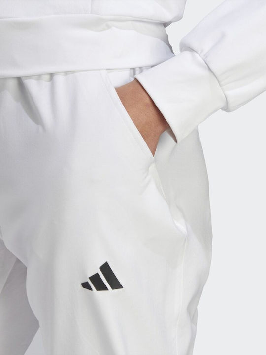 Tennis Pro Jogginghose Jogger Weiß