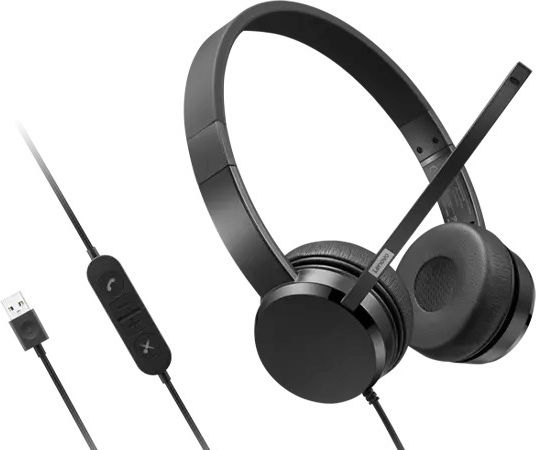 Lenovo Headset Lenovo USBA Stereo OnEar On Ear Multimedia Ακουστικά με μικρόφωνο και σύνδεση USB-A