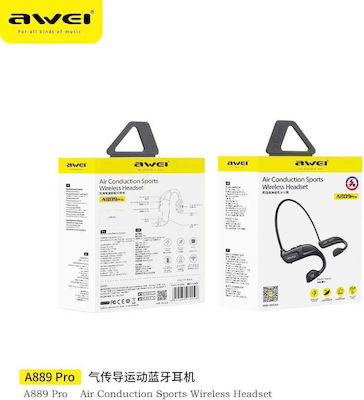 Awei A889 Pro Knochenleitung Bluetooth Freisprecheinrichtung Kopfhörer Schwarz