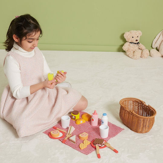 Viga Toys Holz Picknickkorb Für 1+ Jahre 30 Stück