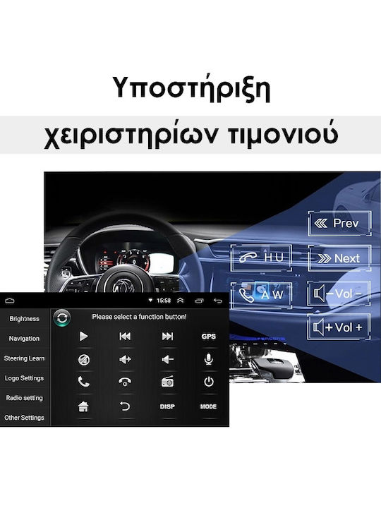 Автомобилна Аудио Система (Блутут/USB/WiFi/GPS/Apple-Carplay/Android-Auto) с Тъчскрийн 12.3"