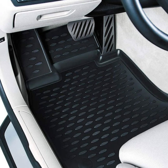 Novline Set of Front and Rear Mats 4pcs Tray Type for Seat Ateca 5D 2016+ Black