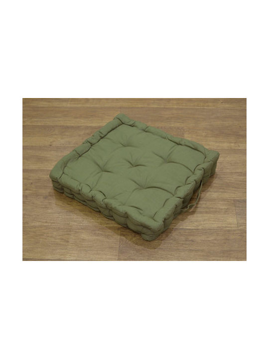 Viopros Floor Pillow 581 from 100% Cotton 24 Haki 40x40cm.