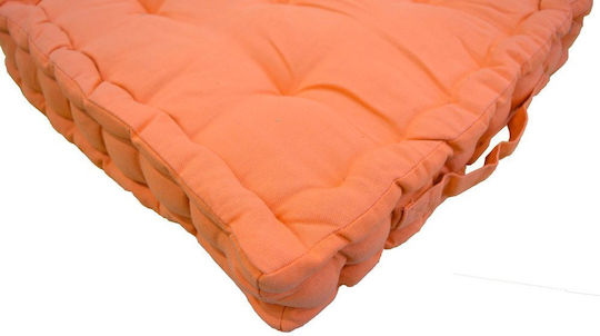 Viopros Floor Pillow 581 From 100% Cotton Terracotta 40x40cm