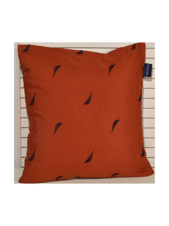 Nautica Decorative Pillow Case 224 224 Terracotta / Blue 40x40cm