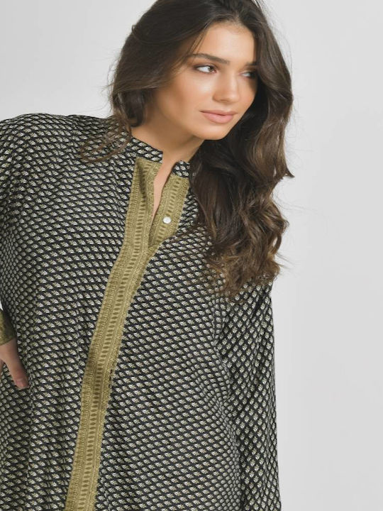 Ble Resort Collection Feminin Lung Caftan de Plajă Negru