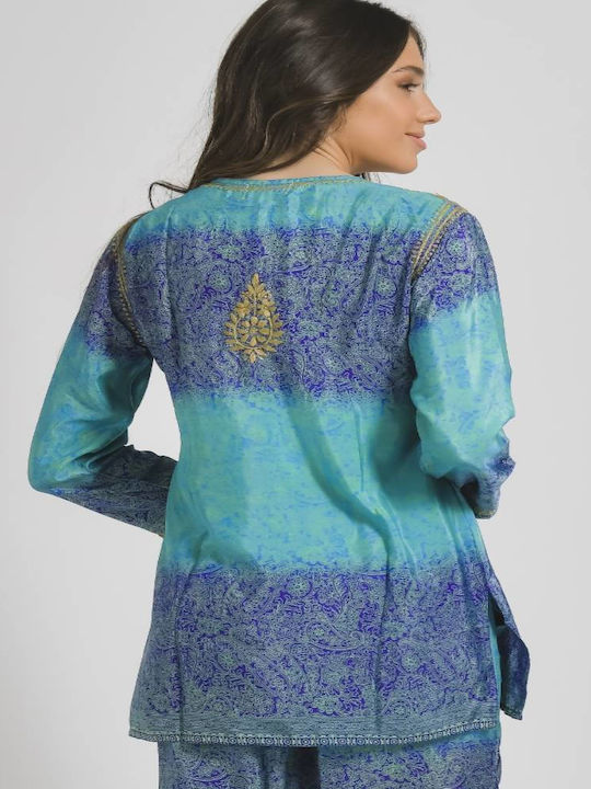 Ble Resort Collection Καφτάνι Παραλίας Πράσινο Ble Resort Collection Καφτάνι Παραλίας Πράσινο