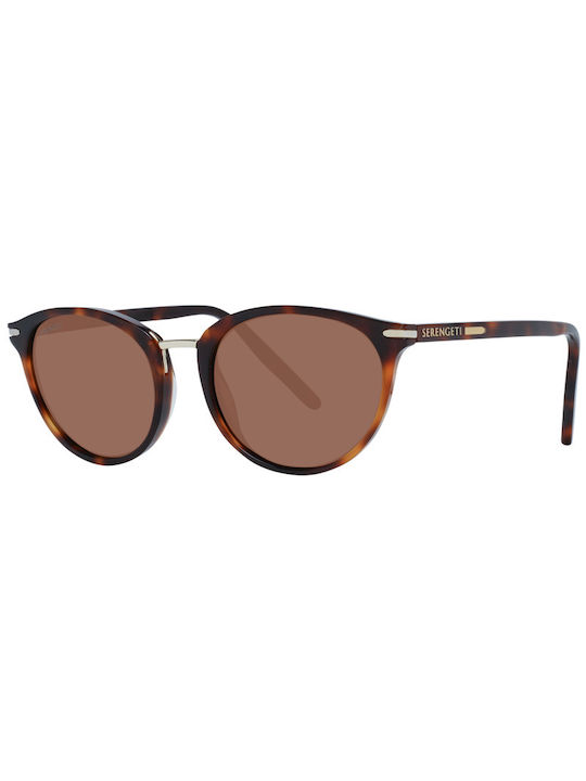 Serengeti Elyna Women's Sunglasses with 8844 Tartaruga Plastic Frame and Brown Lens 8844