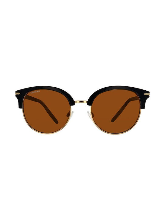 Serengeti Lela Women's Sunglasses with Black Frame and Brown Lens 8939