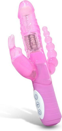 Seven Creations Premium Range Doppelter Vibrator 22cm Pink