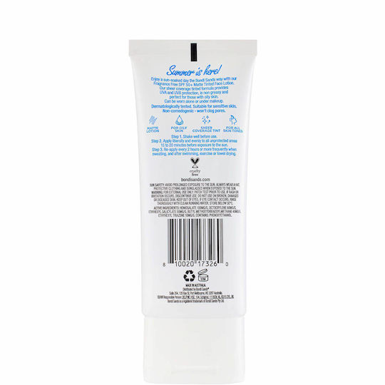 Bondi Sands Parfümfrei Sonnencreme Lotion Gesicht SPF50 mit Farbe 75ml