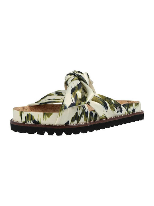 Scotch & Soda Women's Flat Sandals in Khaki Color