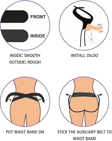Lovetoy Ingen Easy Strapon Set Арсенал с Единично Дилдо 19см и Вибрация в Телесен цвят