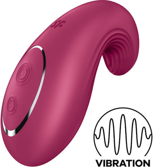 Satisfyer Dipping Delight Clitoral Vibrator 9cm Red