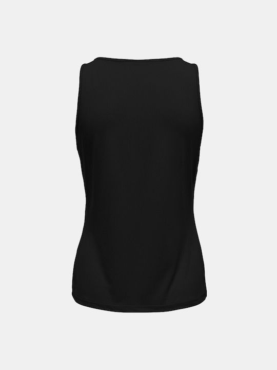 Only Women's Athletic Blouse Sleeveless Black