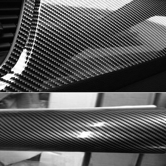 Factory Αυτοκόλλητη Ταινία Αυτοκινήτου Carbon σε Μπλε Χρώμα