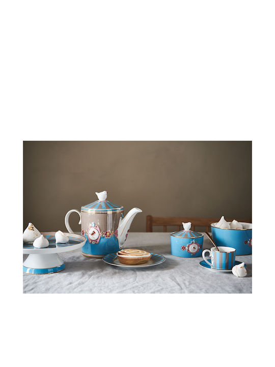 PiP Studio Love Birds Tea Set with Cup Porcelain Blue 3pcs