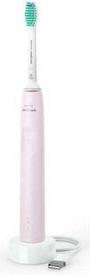 Philips Sonicare 3100 Electric Toothbrush with Timer, Pressure Sensor, and Travel Case Sugar Rose
